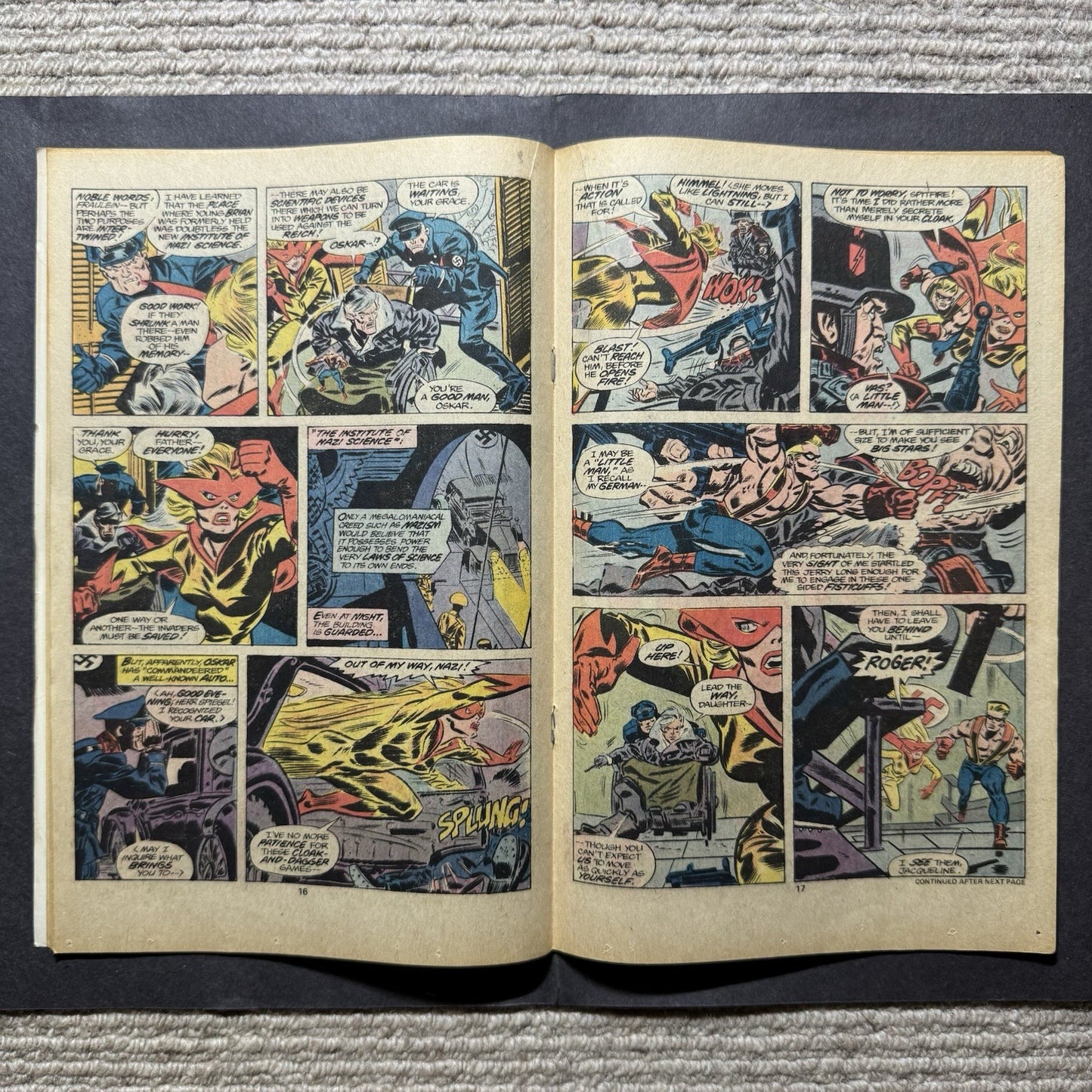 Invaders 19 - 1st Cameo Appearance Of The Second Union Jack - Bronze Age 1977