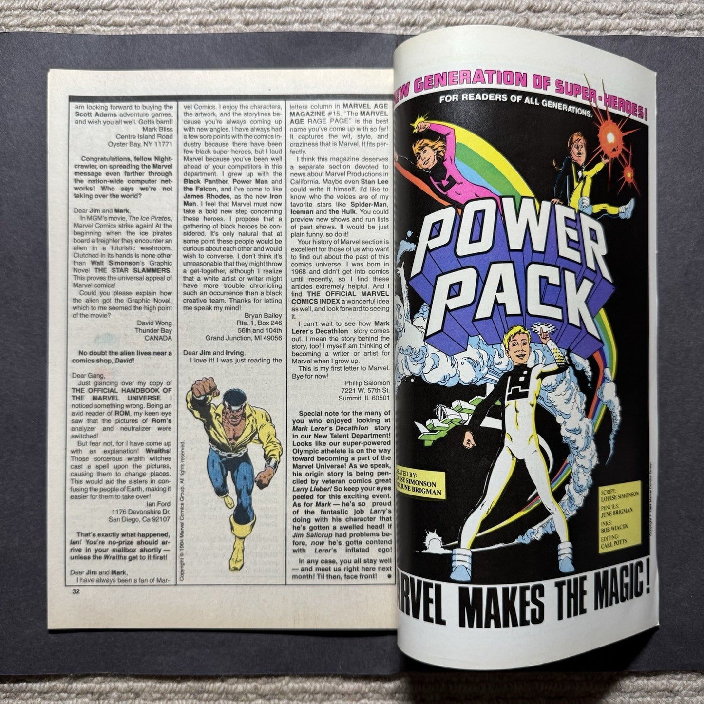 Marvel Age 19 - Copper Age Marvel Comics 1984