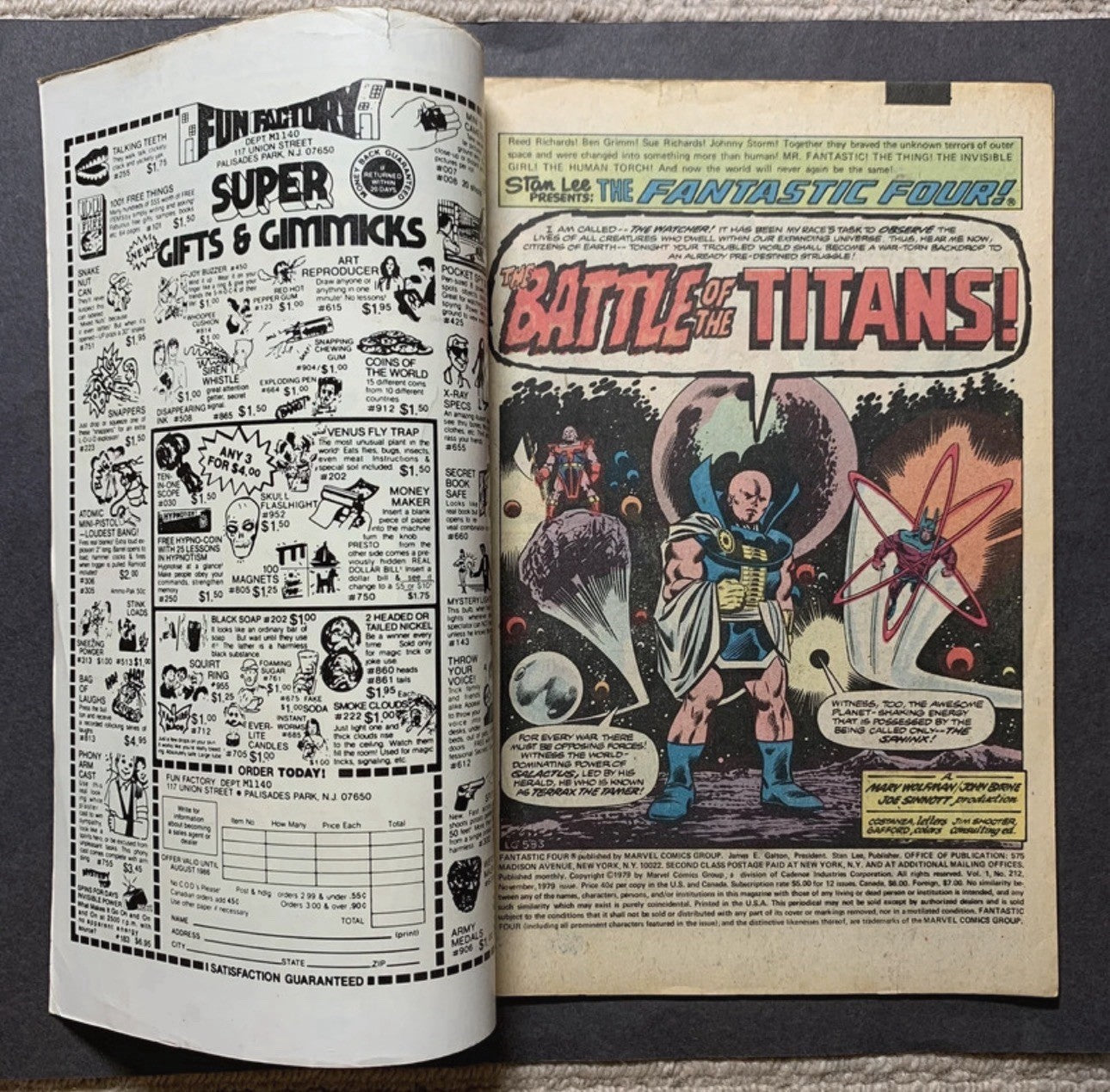 Fantastic Four 212/ Bronze Age marvel comics 1979