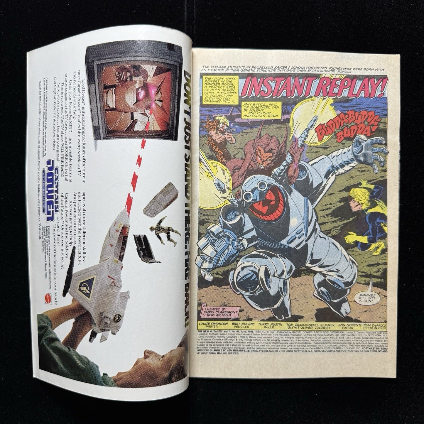 New Mutants 64 - Copper Age Marvel Comics 1988
