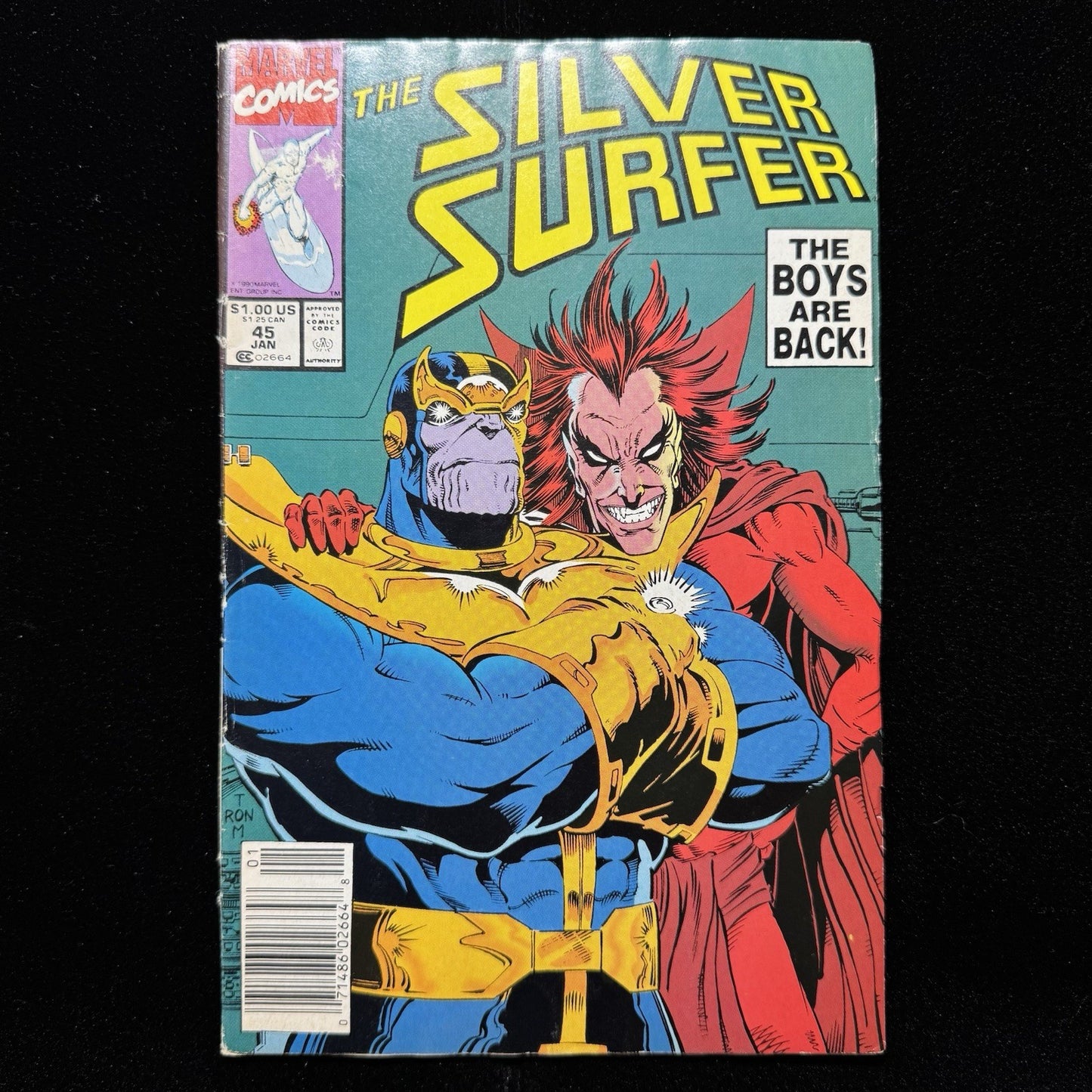 Silver Surfer 45 - Newsstand - Copper Age Marvel Comics 1991