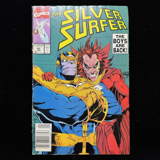 Silver Surfer 45 - Newsstand - Copper Age Marvel Comics 1991