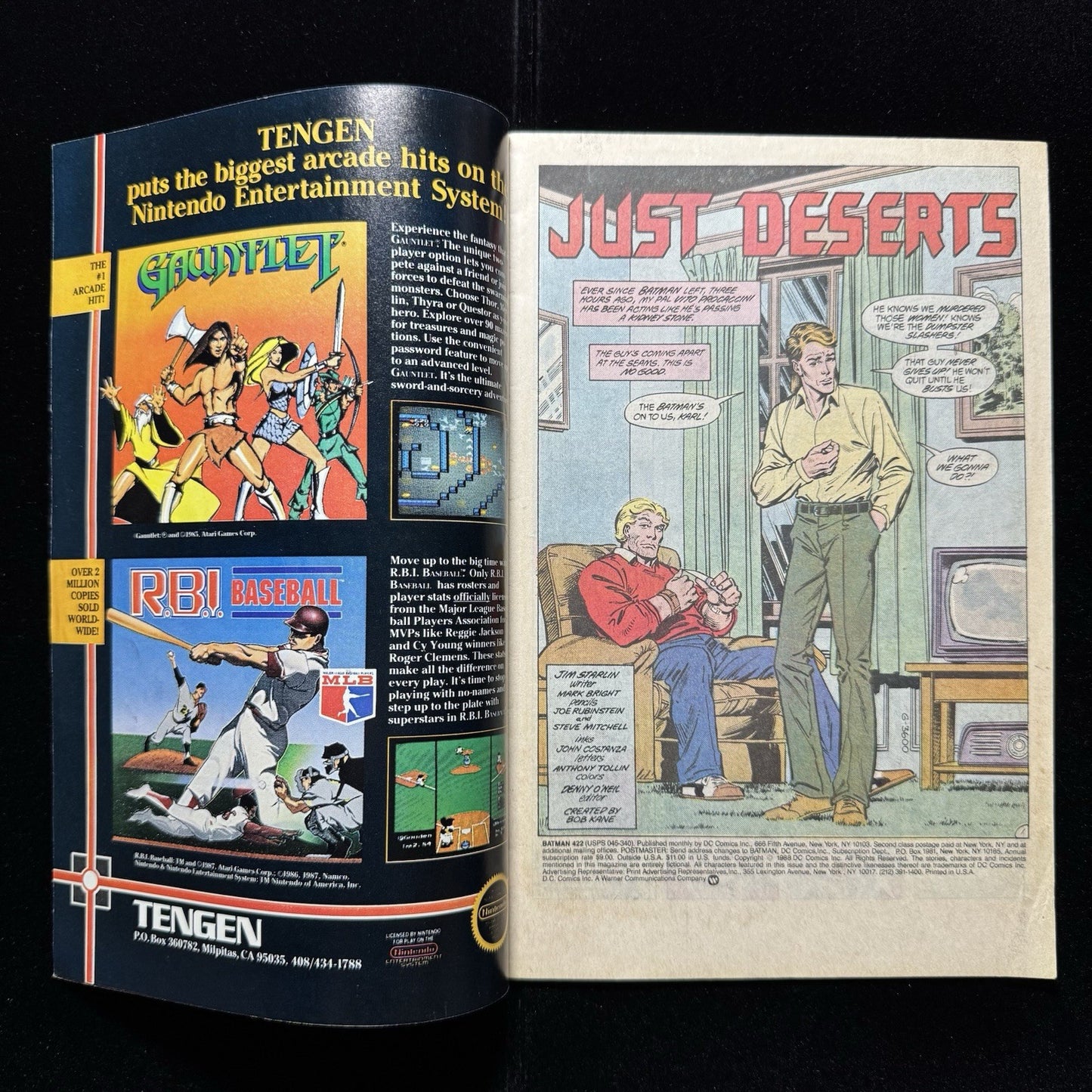 Batman 422 - Copper Age Dc Comics 1988