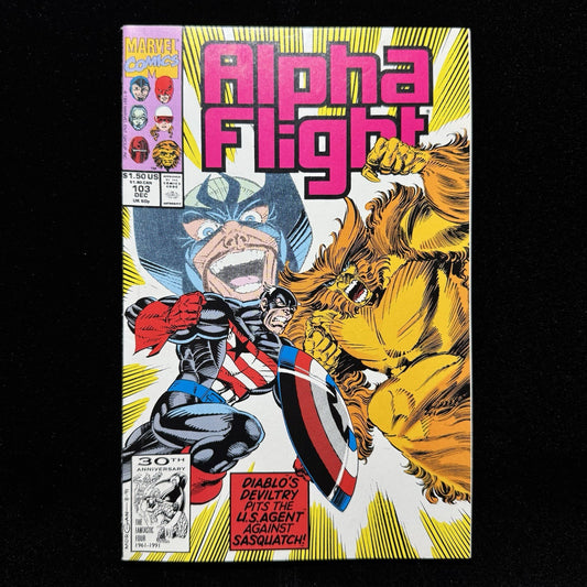 Alpha Flight 103 - Copper Age Marvel Comics 1991