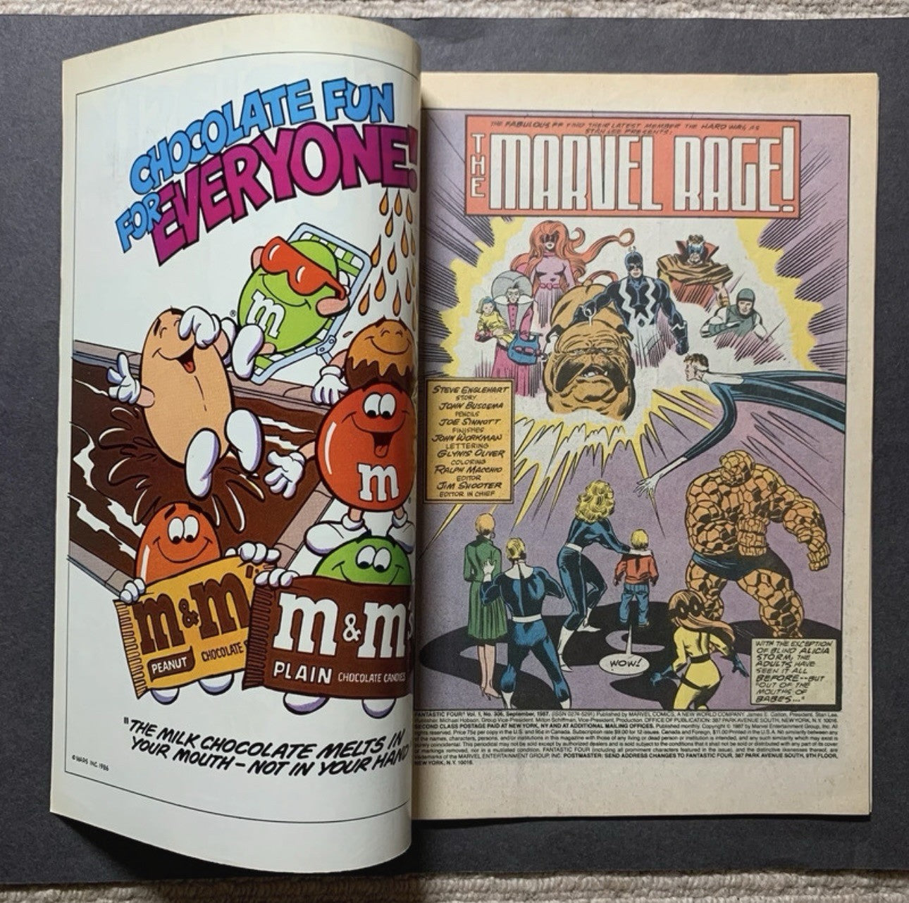 Fantastic Four 306/ copper age marvel comics 1987