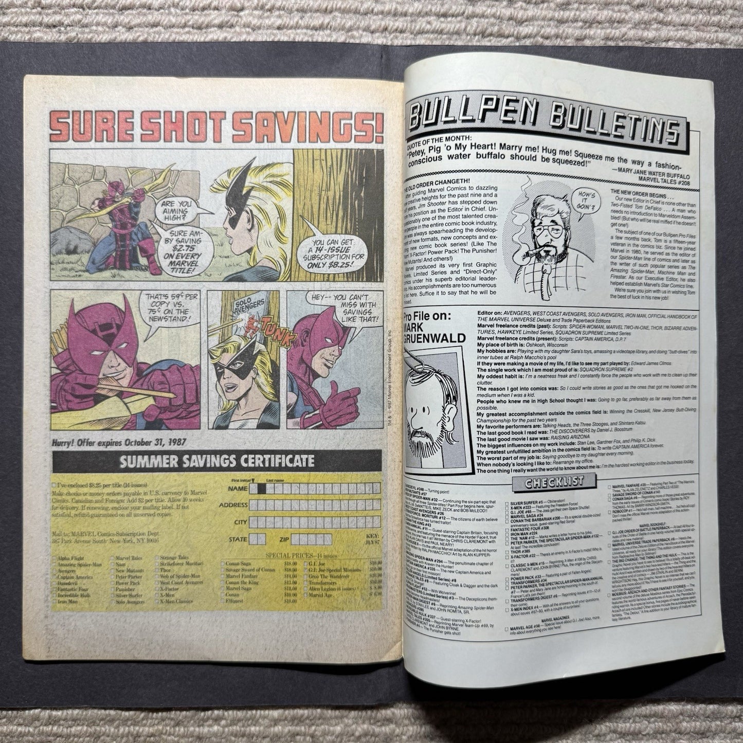 Incredible Hulk 337/ Copper Age Marvel Comics 1987