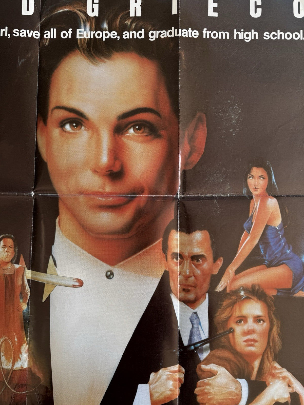 Teen Agent 1991 - Original UK Quad Movie Poster - Folded