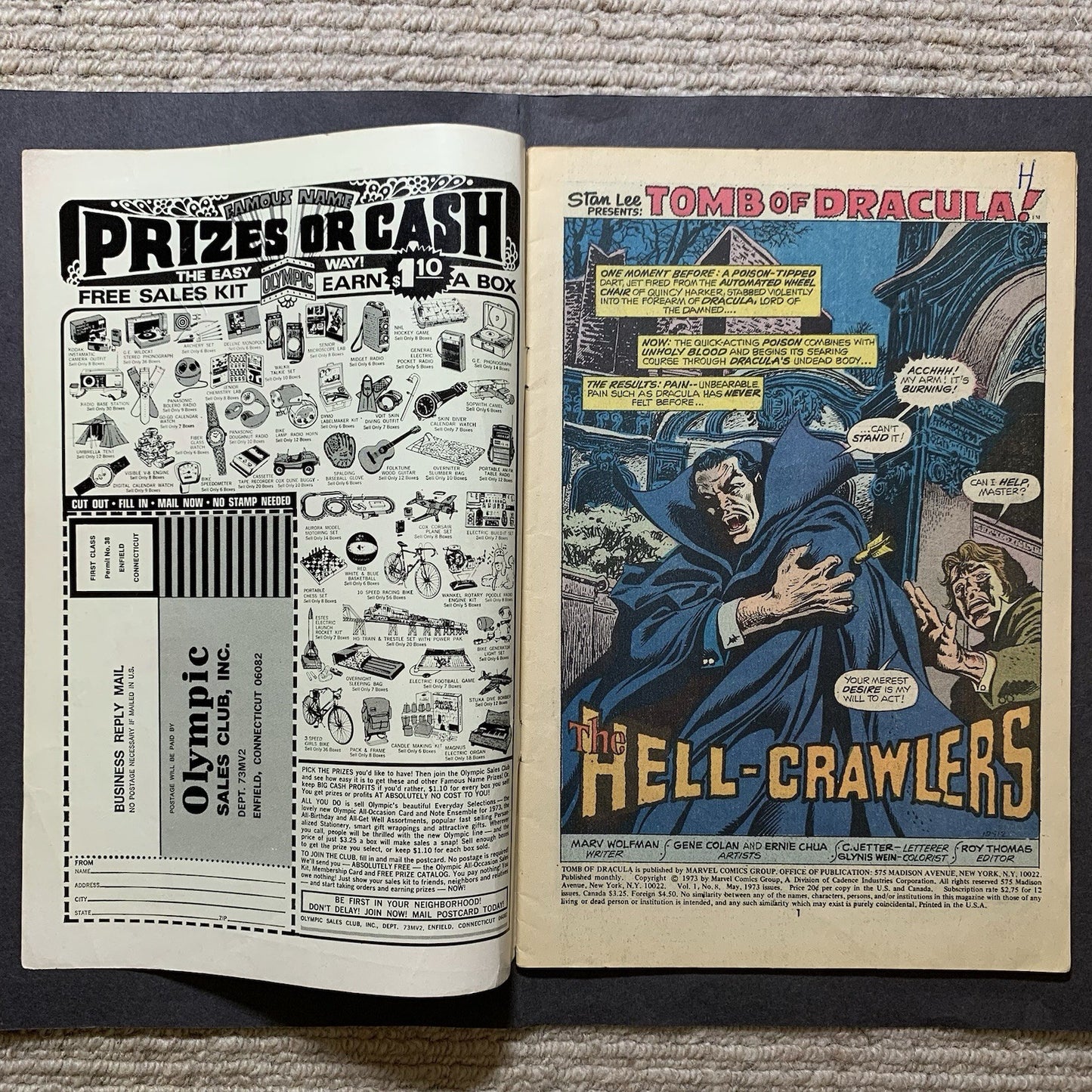 Tomb Of Dracula 8/ Bronze Age Marvel Comics 1973