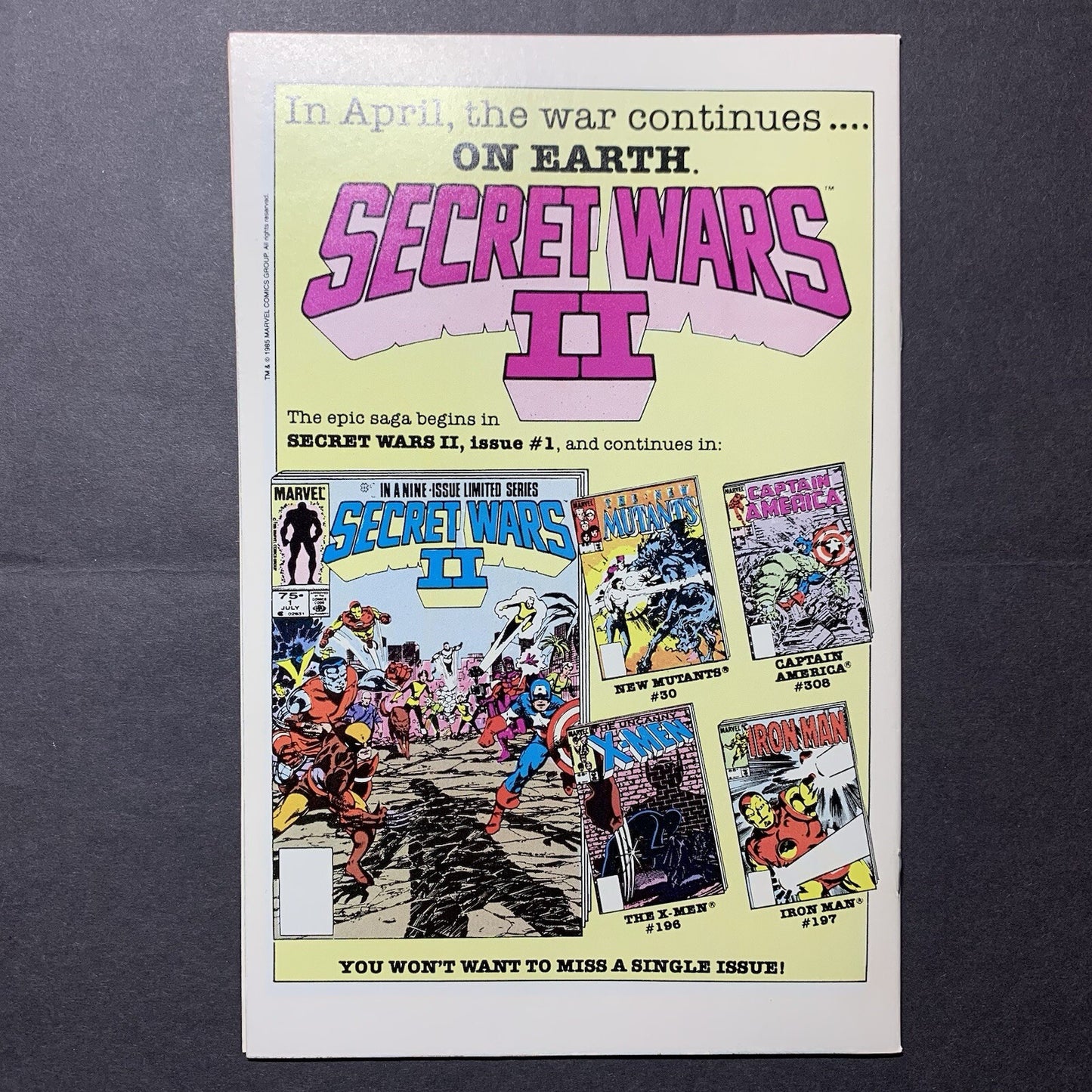 Fantastic Four 278/ Copper Age Marvel Comics 1985/ 9.4+