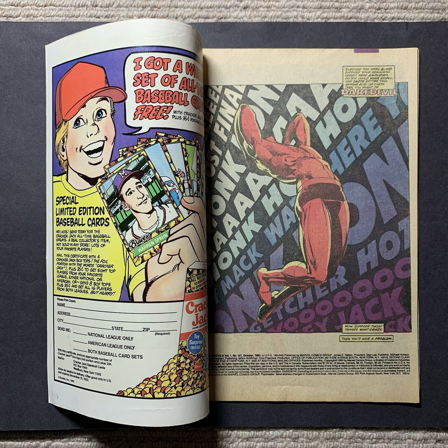 Daredevil 187/ Bronze Age Marvel Comics 1982