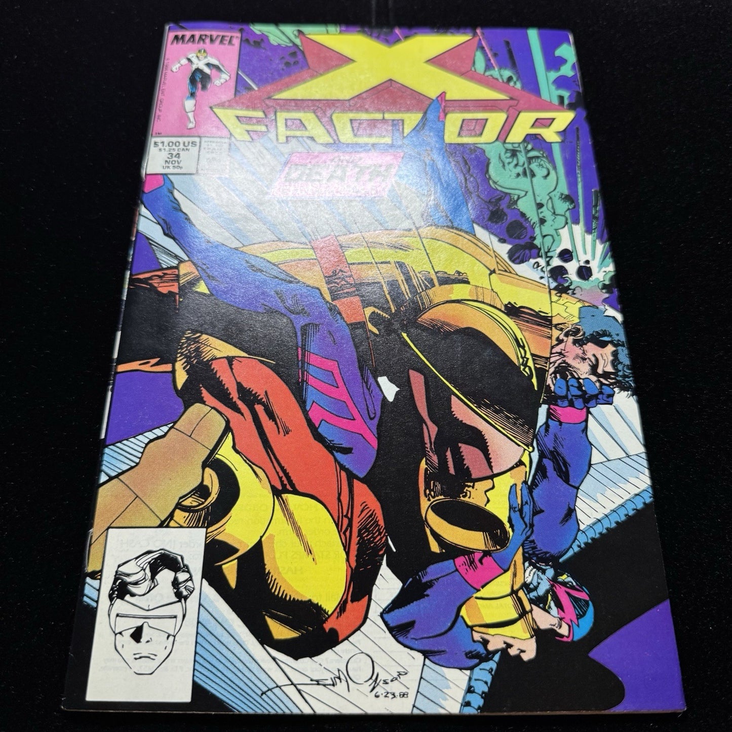 X-Factor 34 - 1st Appearance Of Nanny - Copper Age Marvel Comics 1988