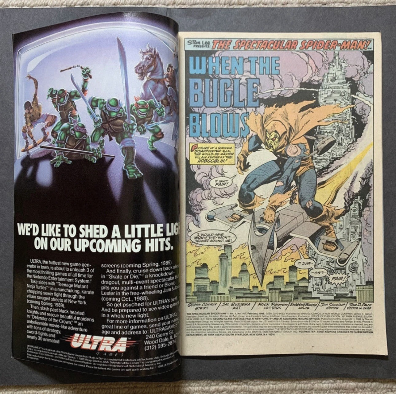 Spectacular Spider-Man 147 - Copper Age Marvel Comics 1989