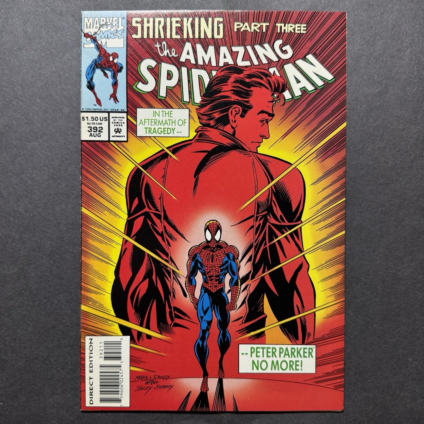 Amazing Spider-Man 392 - Cover Homage Of Amazing Spider-Man 50 - Marvel 1994