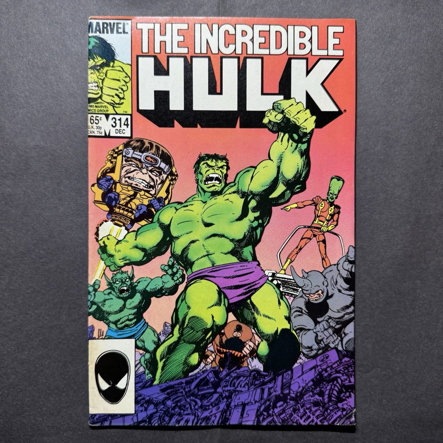 Incredible Hulk 314/ Copper Age Marvel Comics 1985