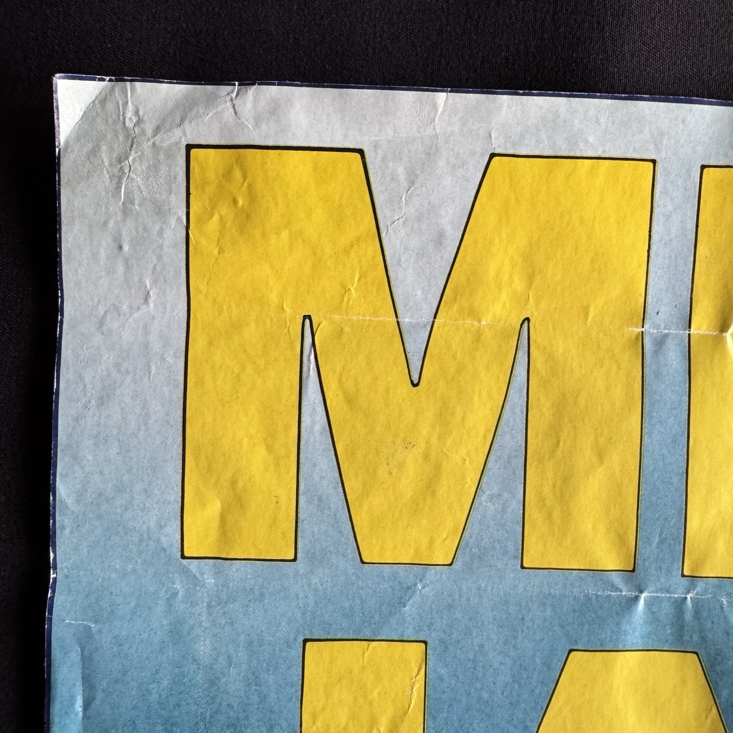 Michael Jackson Original Vintage Poster - Folded - Late 80s + Moonwalker Sticker