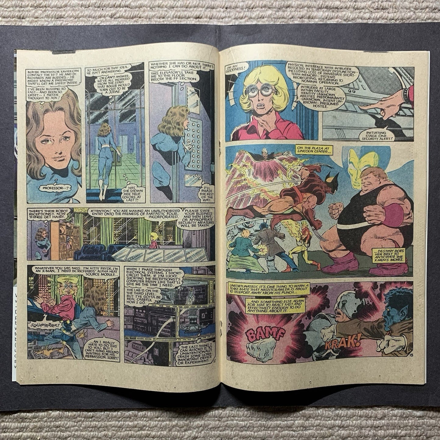 Uncanny x-men 178/ copper age marvel comics 1984