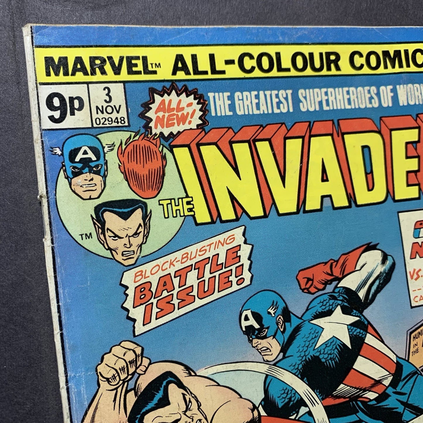 Invaders 3/ Bronze Age Marvel Comics 1975