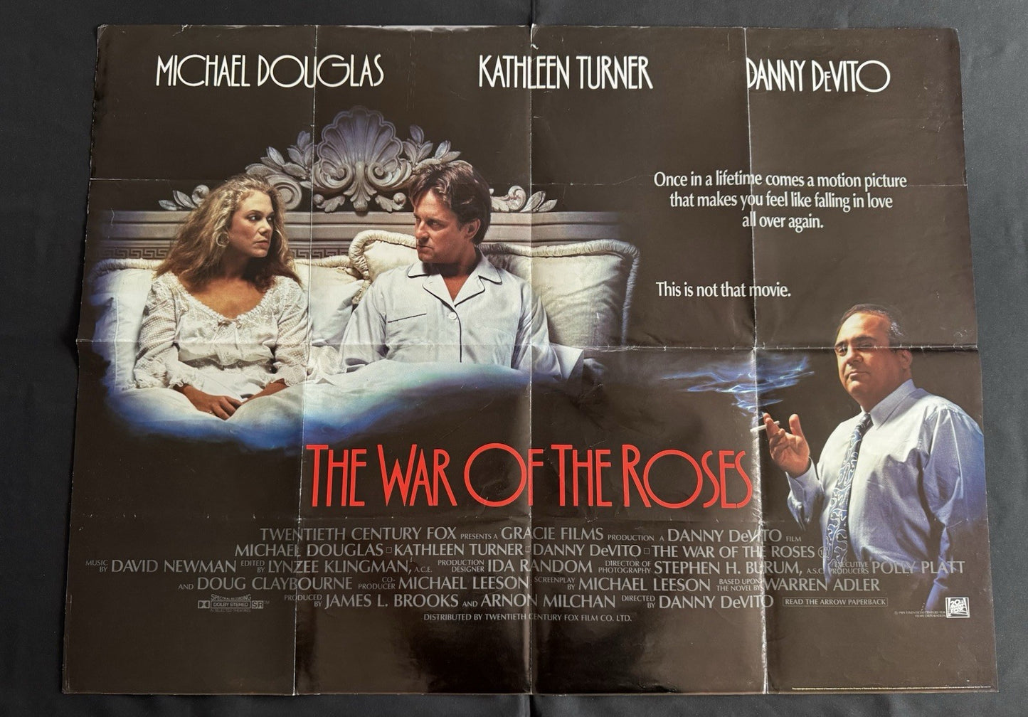 The War Of The Roses 1989 - Original UK Quad Movie Poster - Michael Douglas
