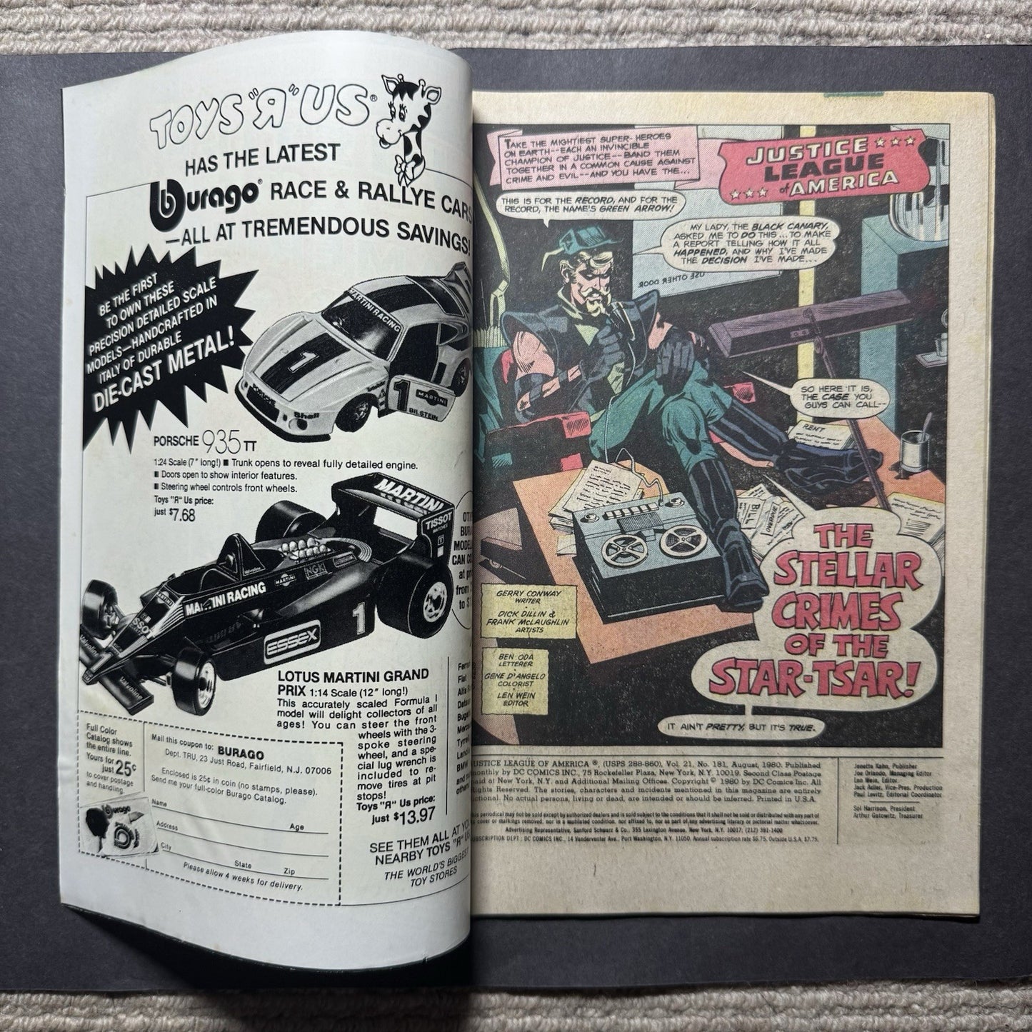 Justice League 181 - Bronze Age Dc Comics 1980