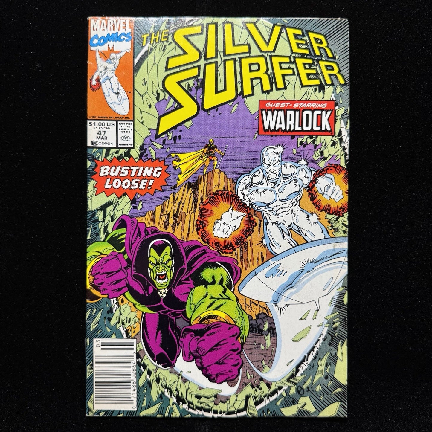 Silver Surfer 47 - Newsstand - Copper Age Marvel Comics 1991