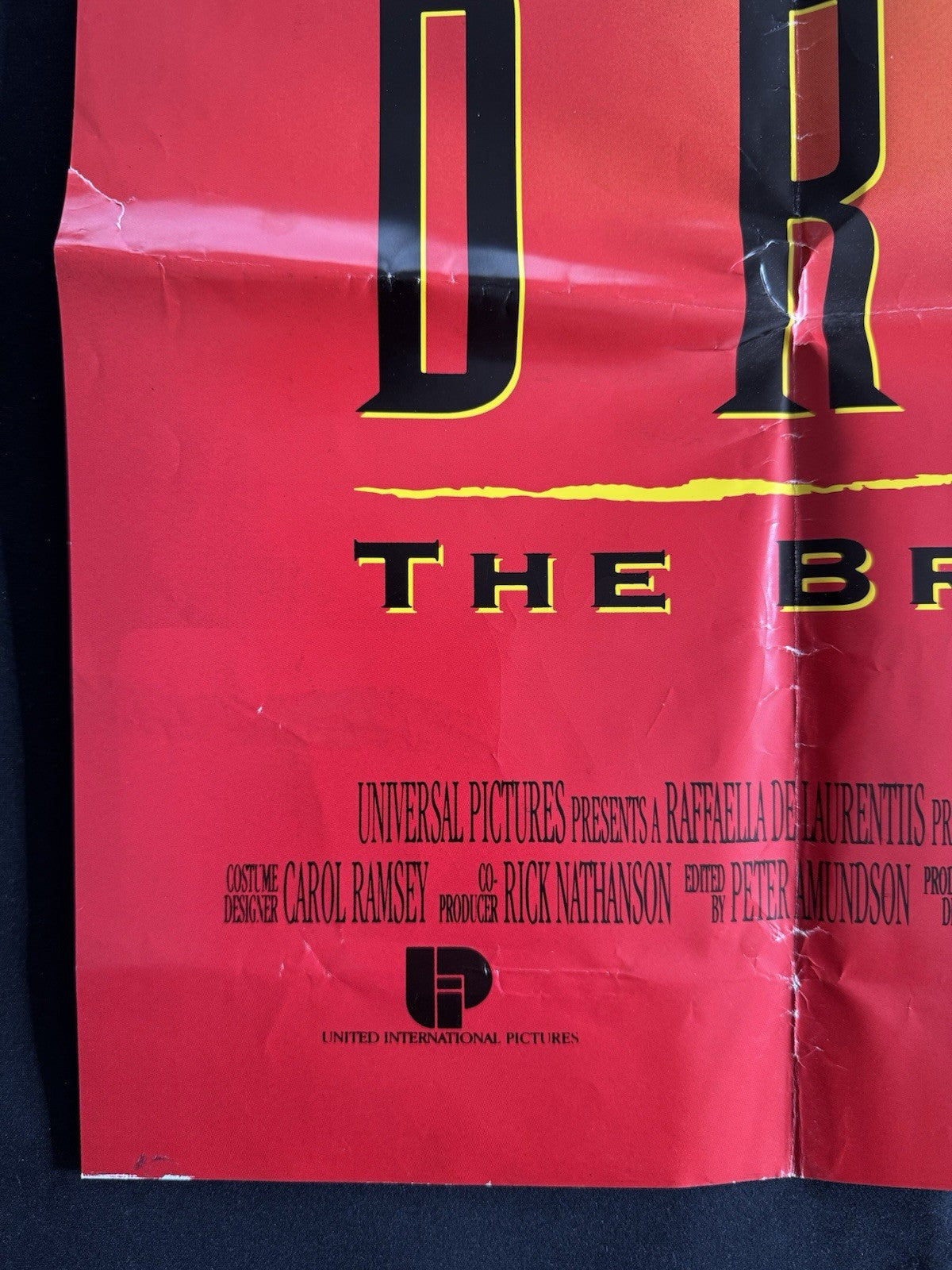 Dragon The Bruce Lee Story 1993 - Original US One Sheet Poster - Folded