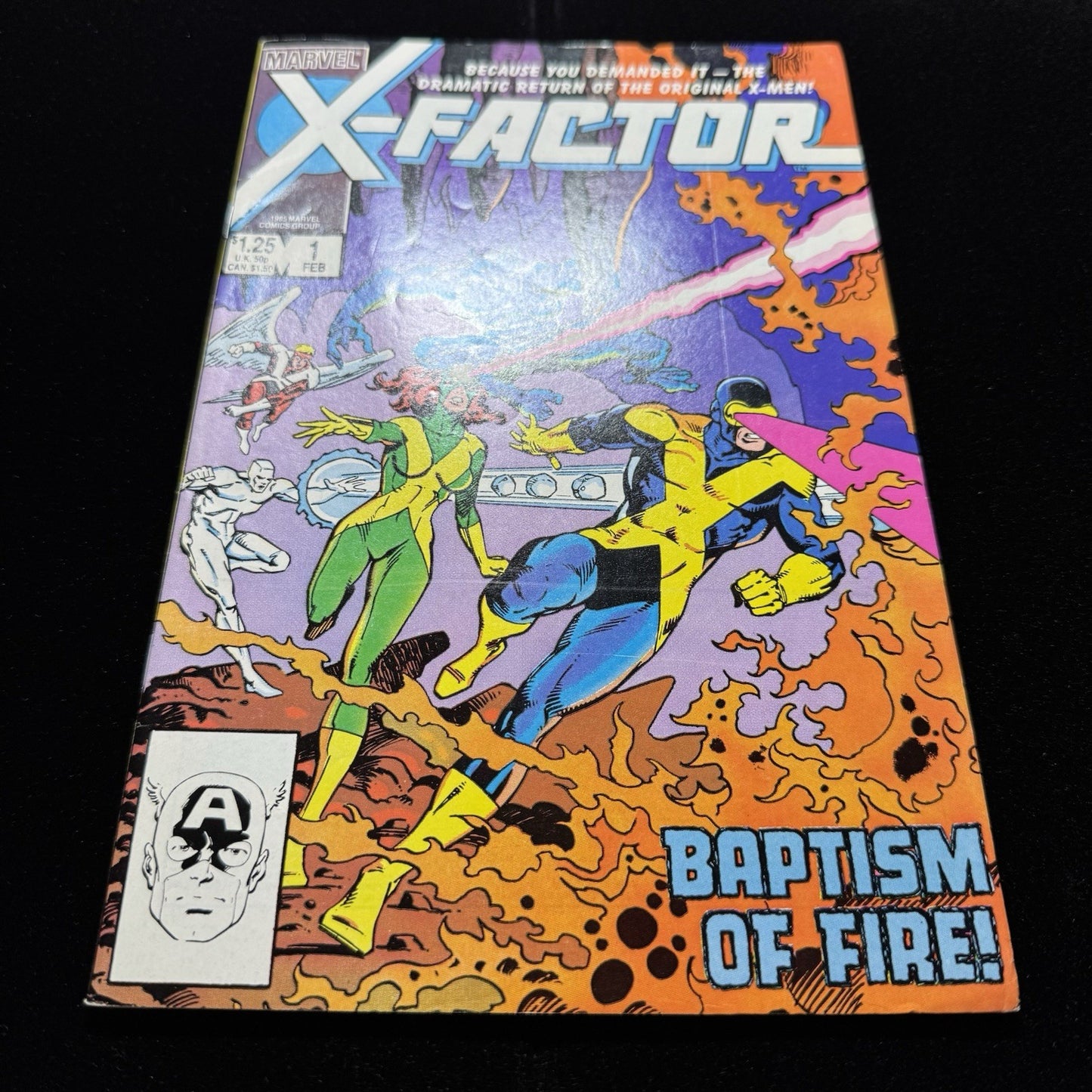 X-Factor 1 - 1st Appearance Of X-Factor - Copper Age Marvel Comics 1986
