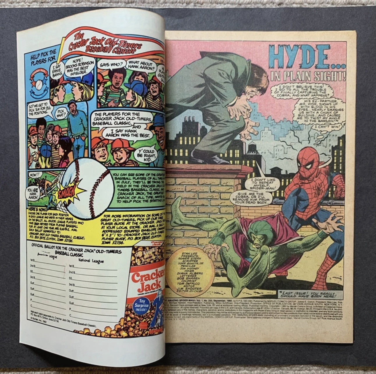 Amazing Spider-Man 232 - Bronze Age Marvel Comics 1982