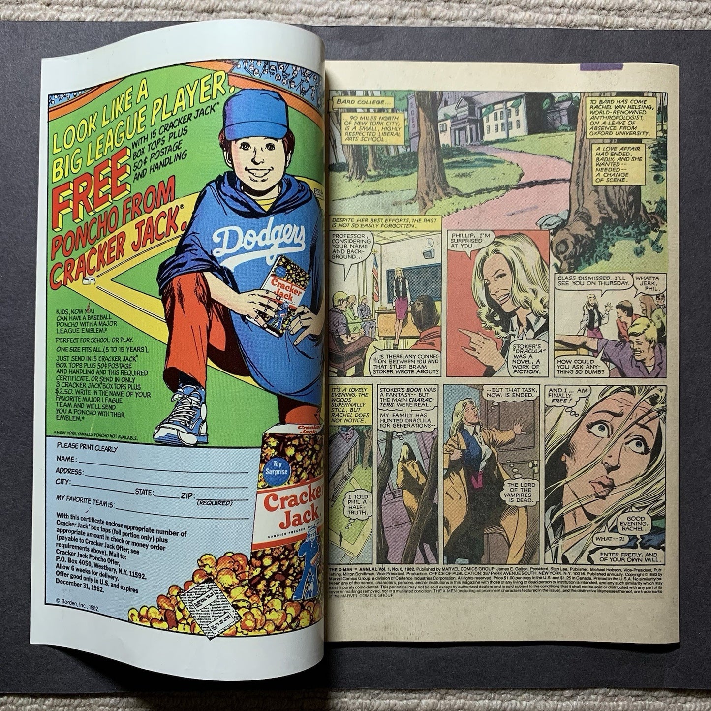 Uncanny X-Men annual 6/ Bronze Age marvel comics 1982