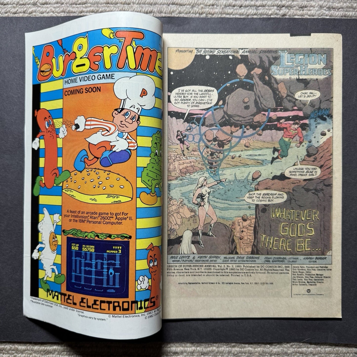 Legion Of Super-Heroes Annual 3 - Bronze Age Dc Comics 1983