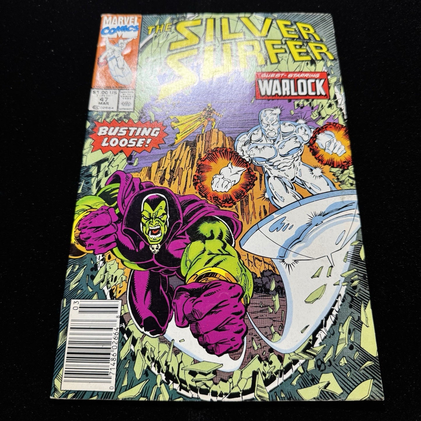 Silver Surfer 47 - Newsstand - Copper Age Marvel Comics 1991