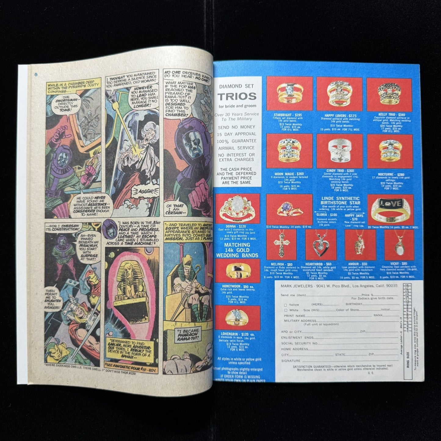 Avengers 129 Mark Jewelers (VERY RARE) - Bronze Age Marvel Comics 1974