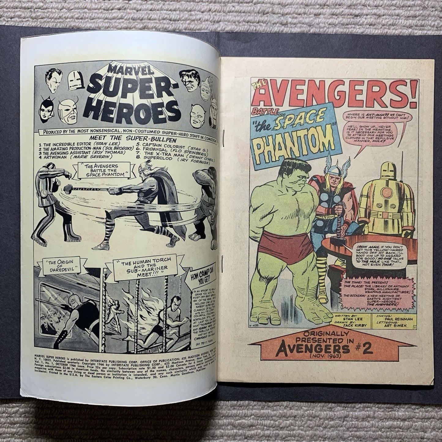 Marvel Super-Heroes 1/ Silver age Marvel Comics 1966