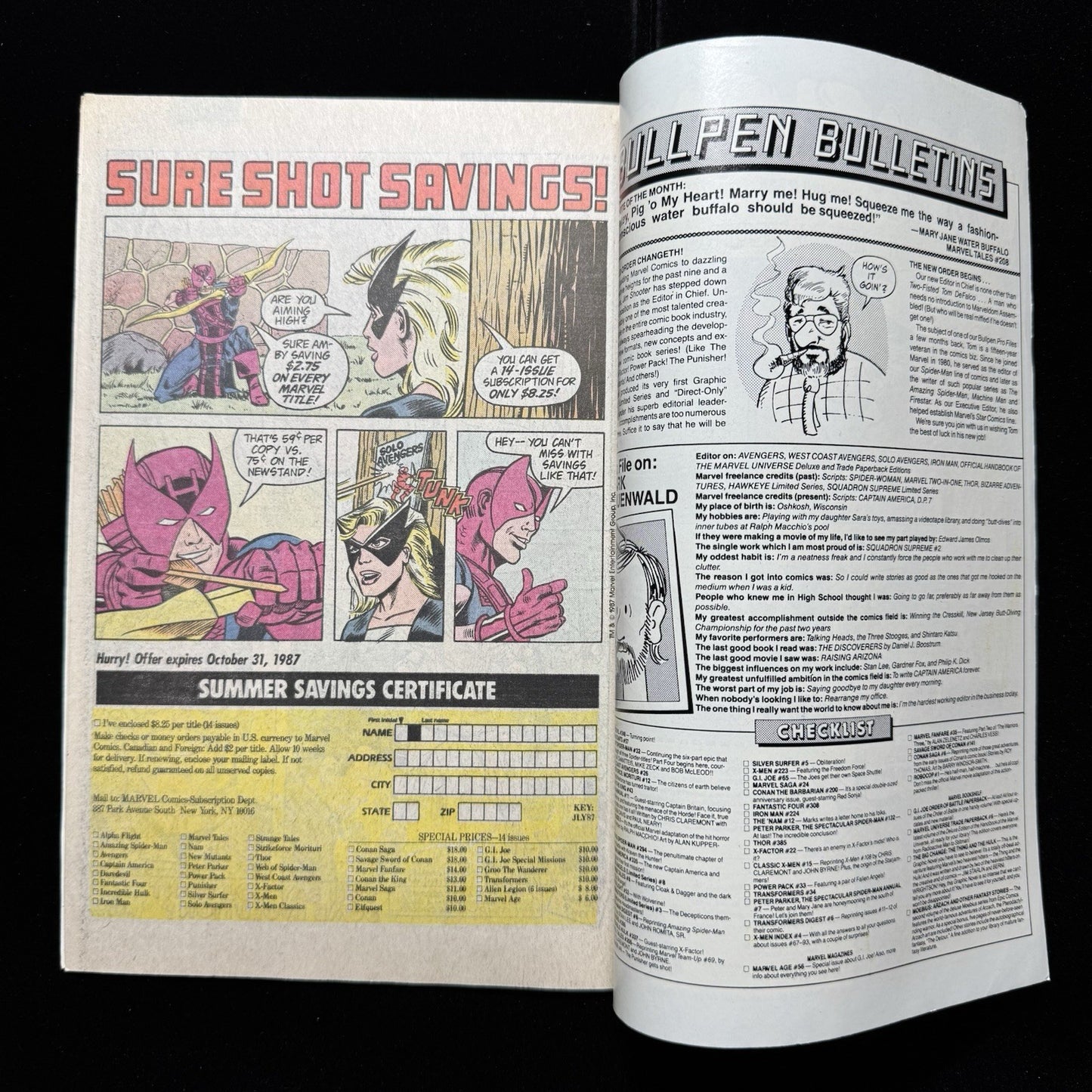X-Factor 22 - 2nd Cameo App Of Horseman Death - Copper Age Marvel Comics 1987