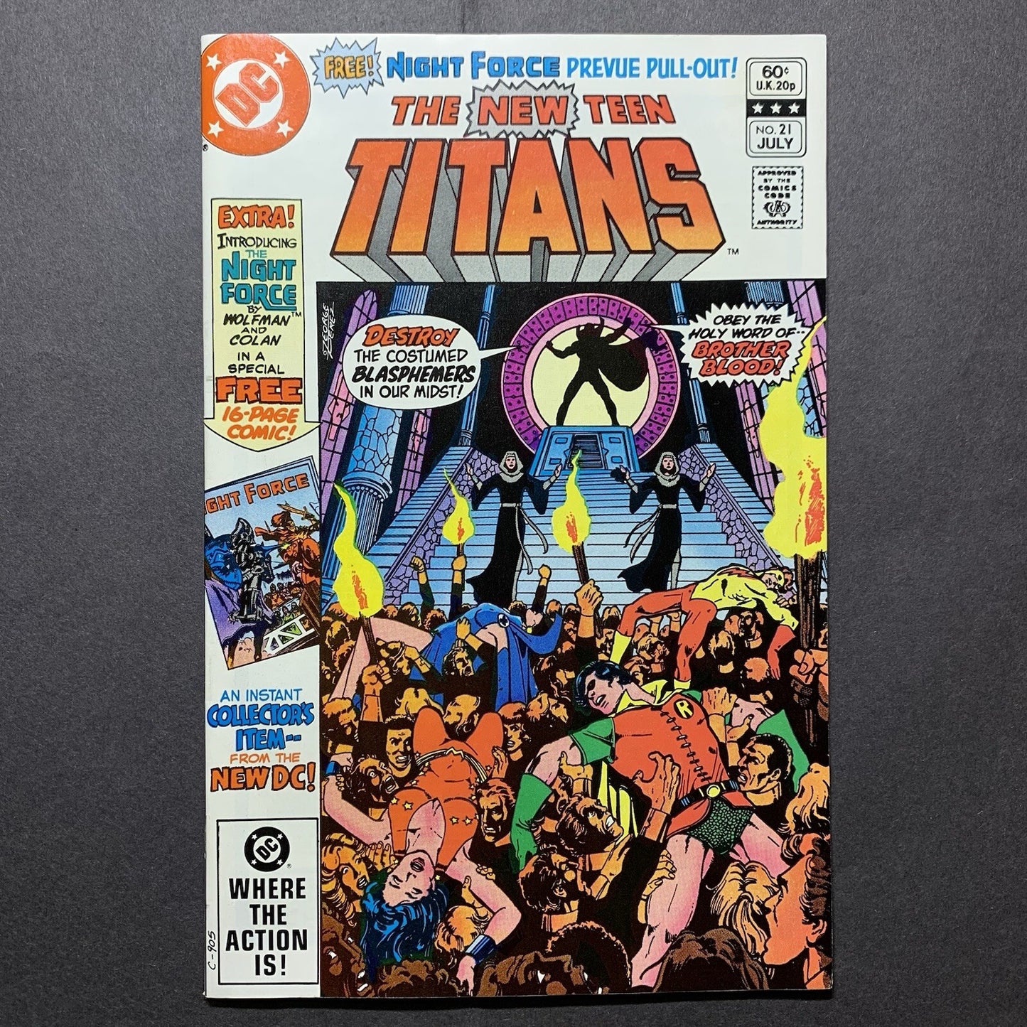 New Teen Titans 21/ Bronze Age Marvel Comics 1982/ NM