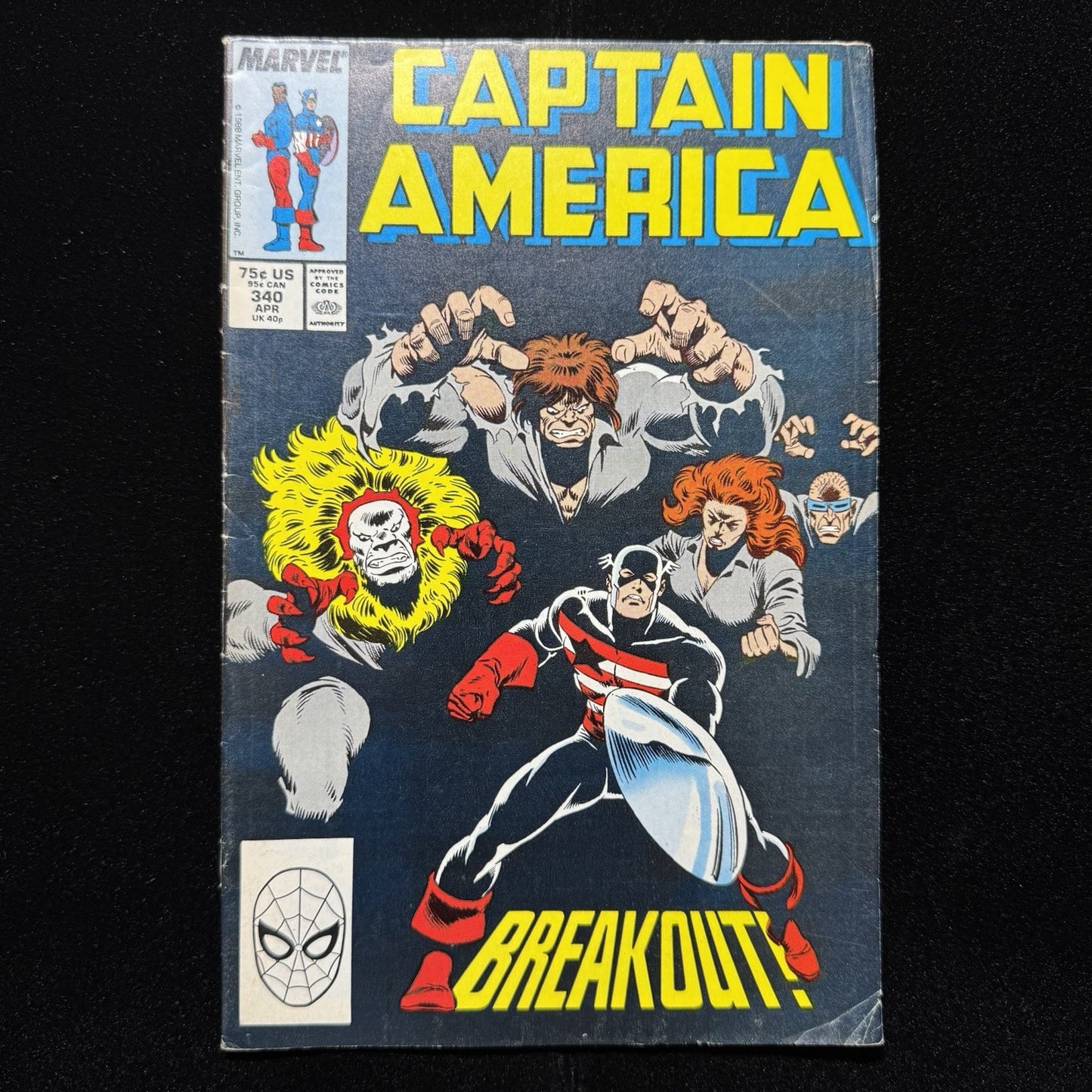 Captain America 340 - Copper Age Marvel Comics 1988