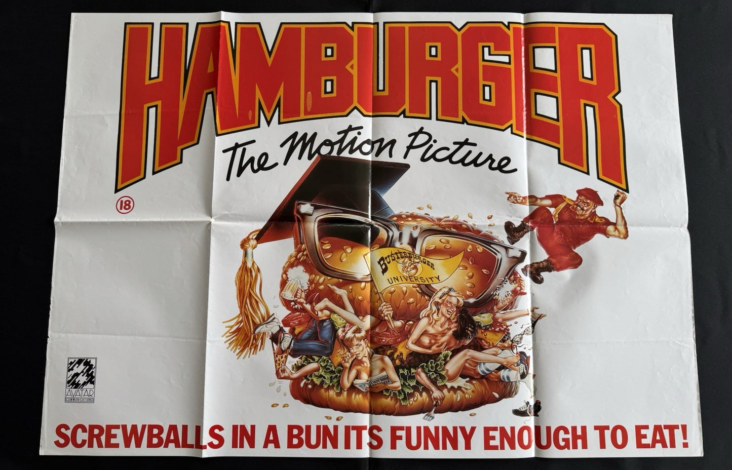Hamburger The Motion Picture 1986 - Original UK Quad Cinema Poster - Folded