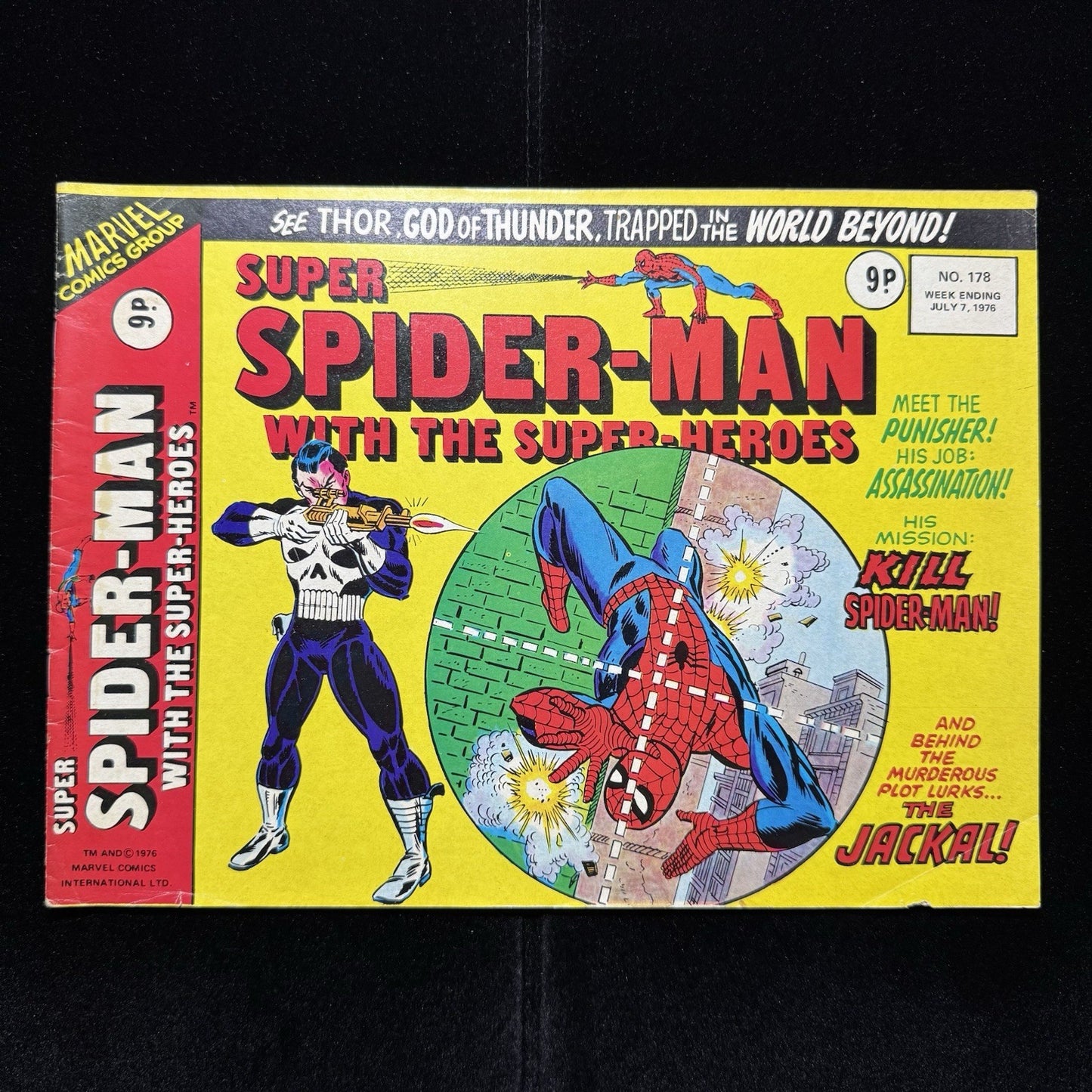 Super Spider-Man With The Super-Heroes 178 - Bronze Age Marvel Uk Comics 1976