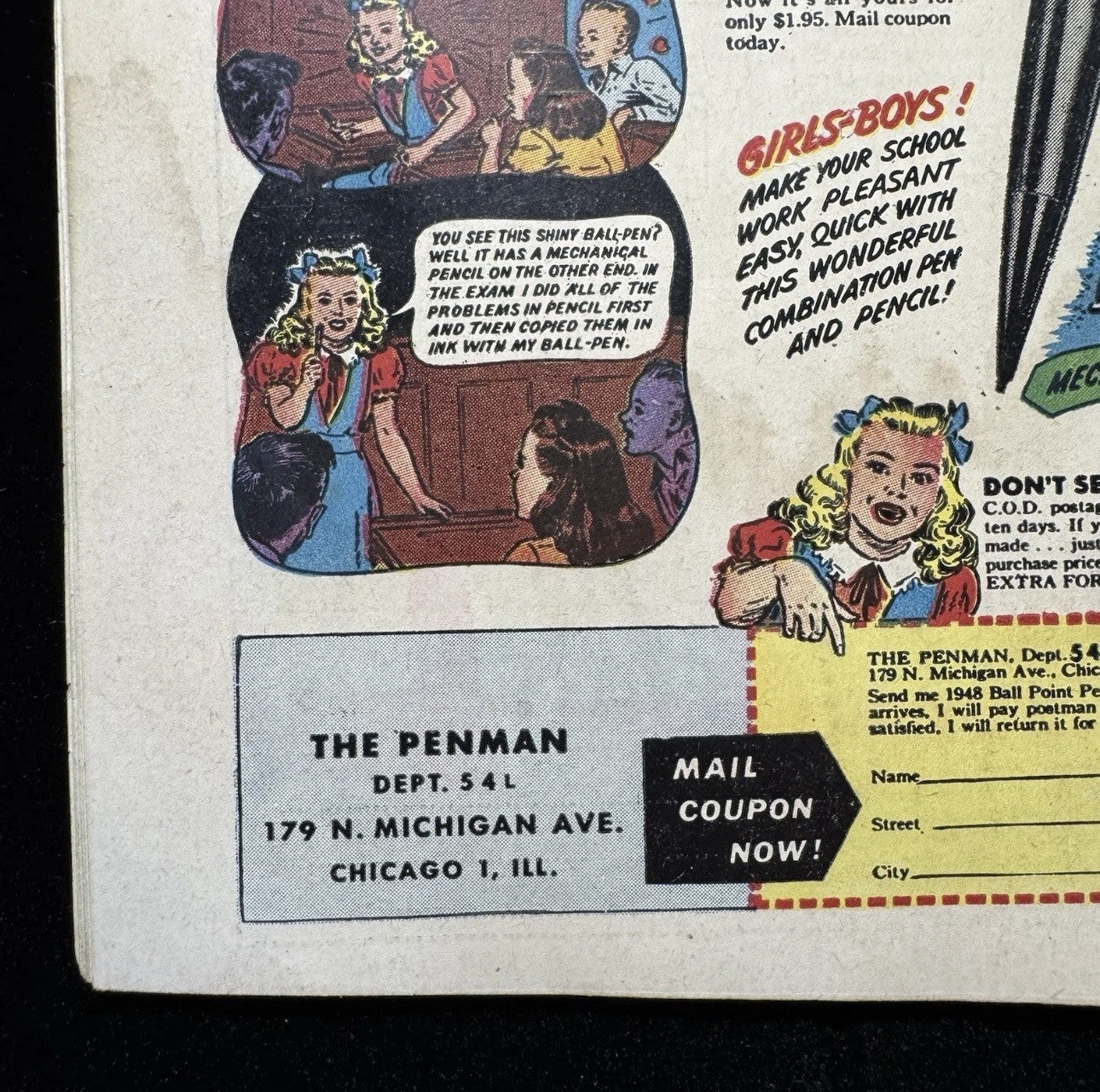 Lawbreakers Always Lose 5 - White Pages - Scarce Golden Age Marvel Comics 1948