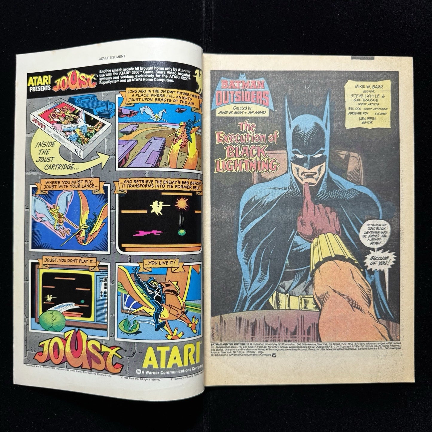 Batman And The Outsiders 10 - Copper Age Dc Comics 1984