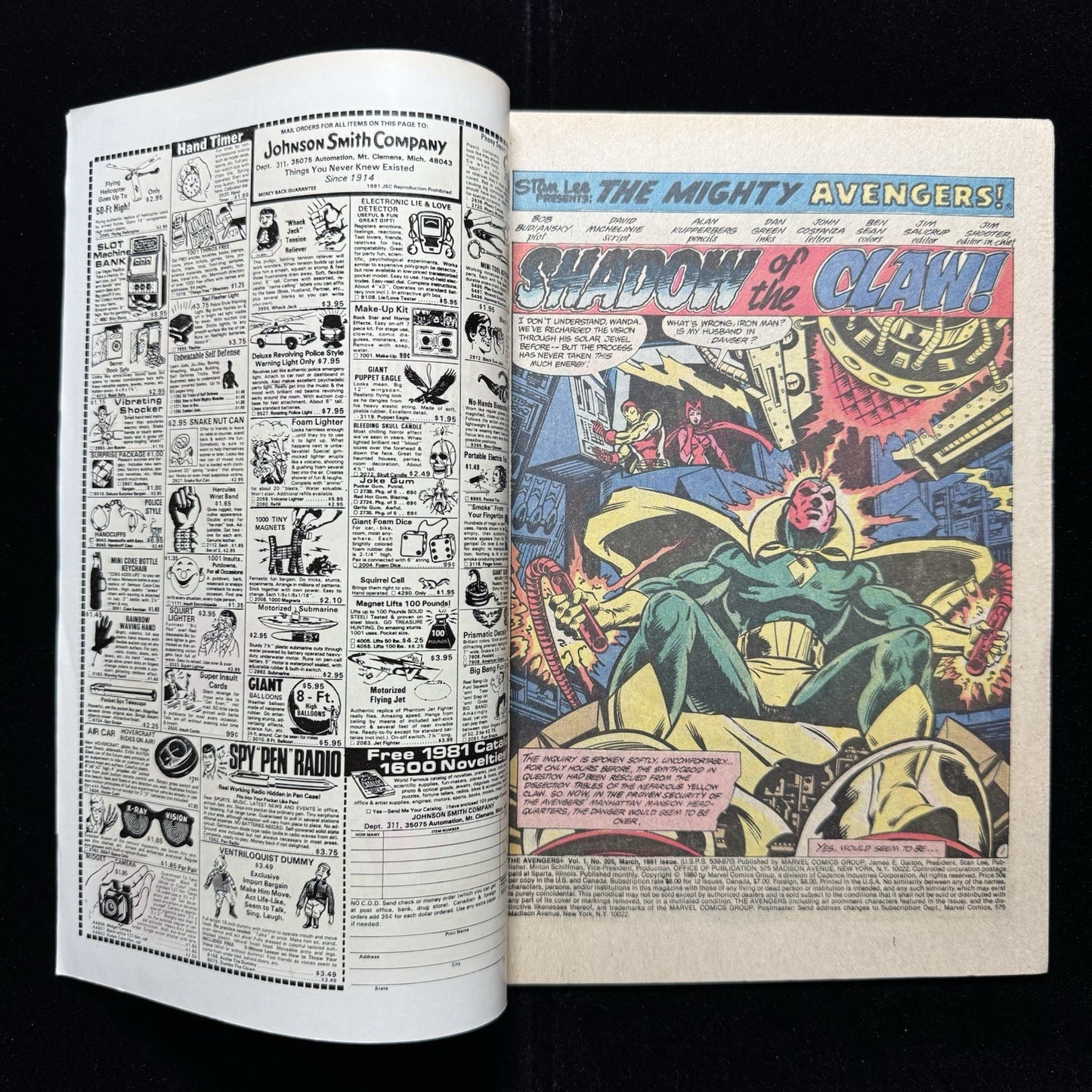 Avengers 205 - Bronze Age Marvel Comics 1981