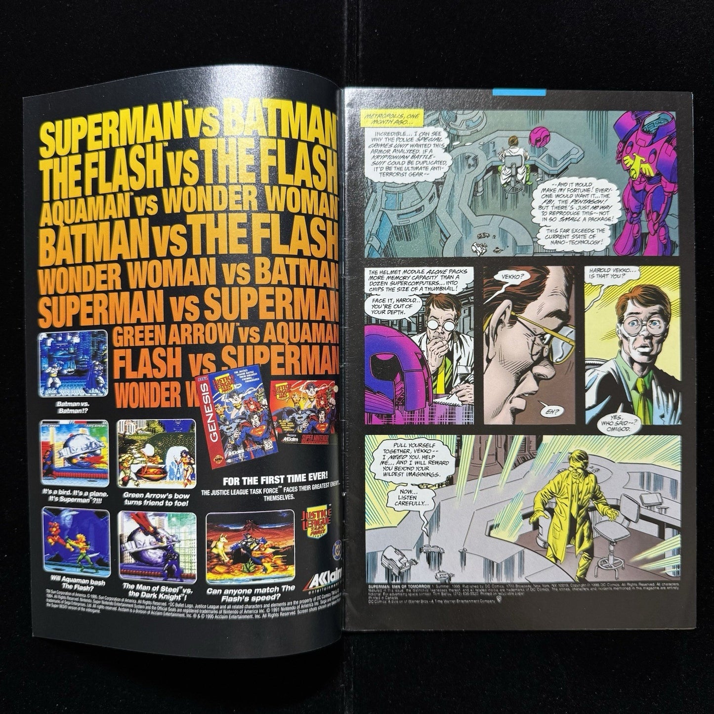 Superman: Man Of Tomorrow 1 - 1st Appearance Of Contessa - Modern Age Dc 1995