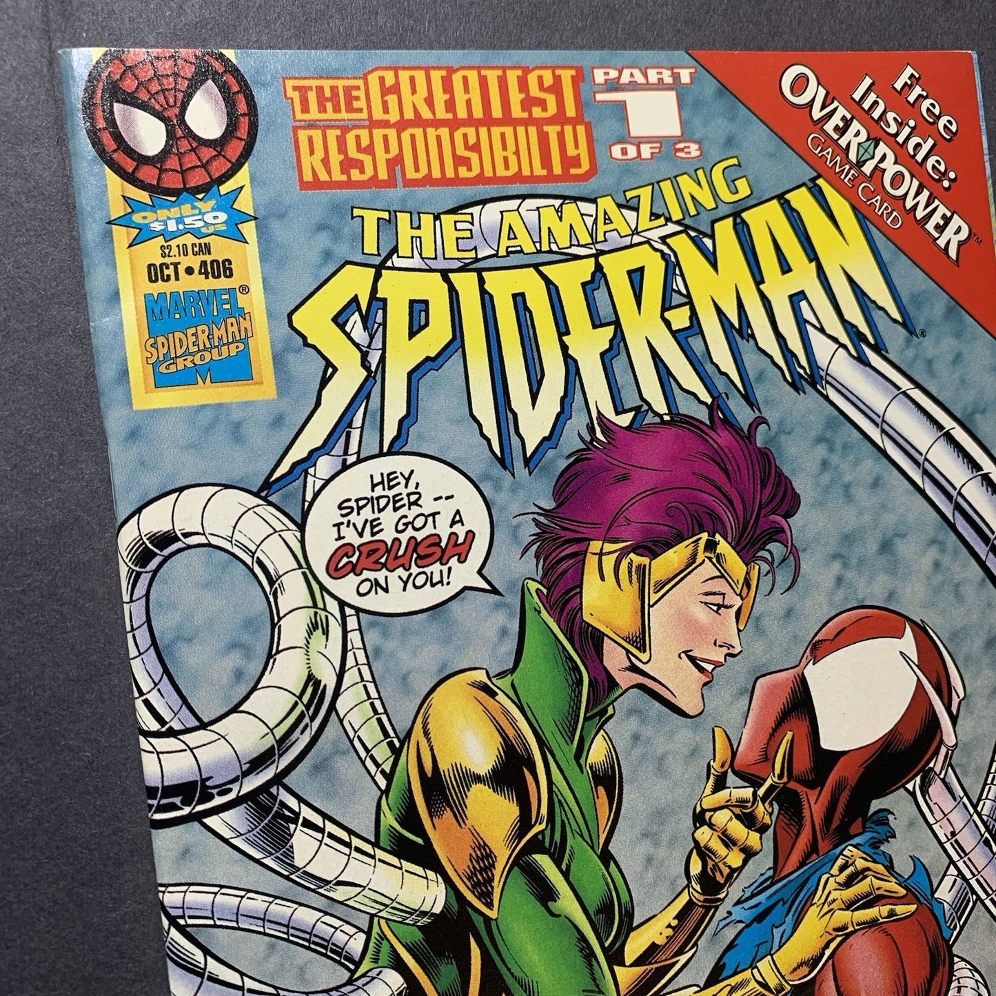 Amazing Spider-Man 406 + Trading Cards/ Modern Age Marvel Comics 1995