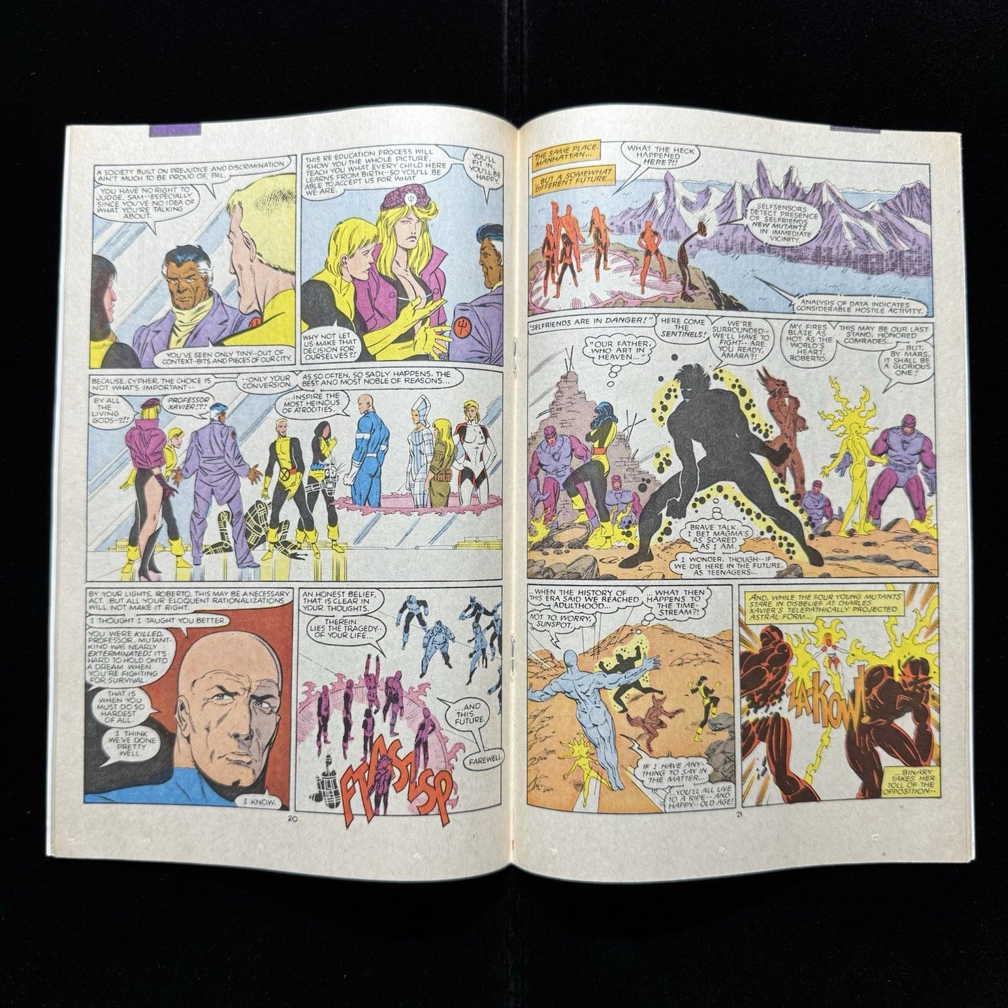 New Mutants 50 - Cameo Appearance Of Grimjack - Copper Age Marvel Comics 1987