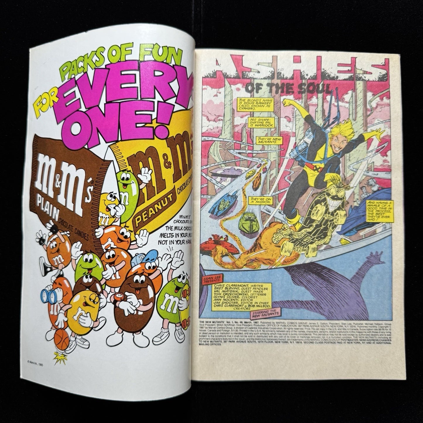 New Mutants 49 - Copper Age Marvel Comics 1987