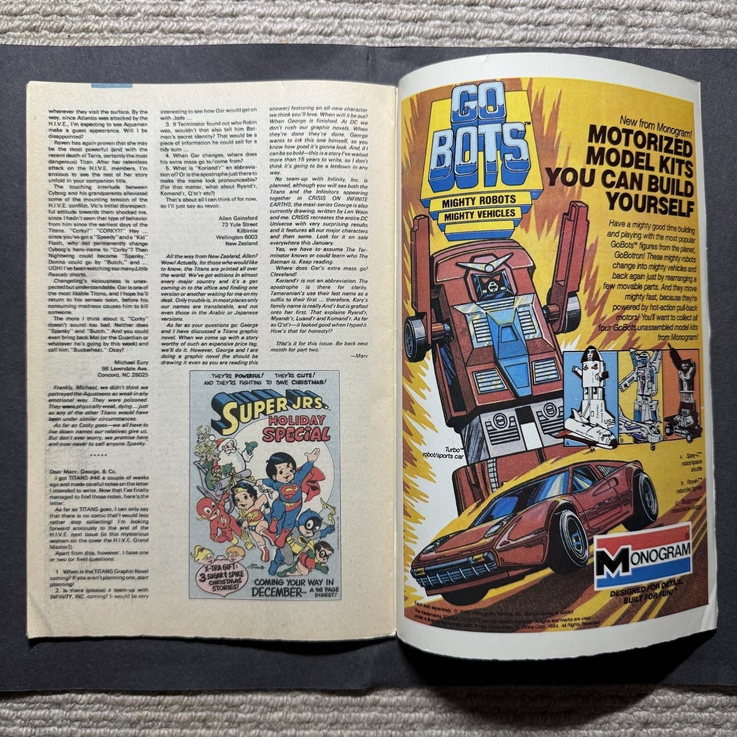 Tales Of The Teen Titans 51 - 1st Cameo Of Azrael - Copper Age Dc Comics 1985