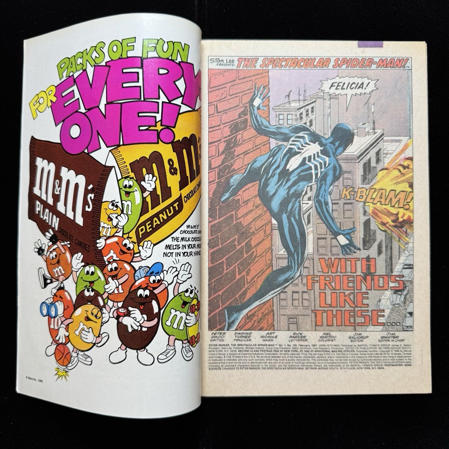 Spectacular Spider-Man 123 - Copper Age Marvel Comics 1987