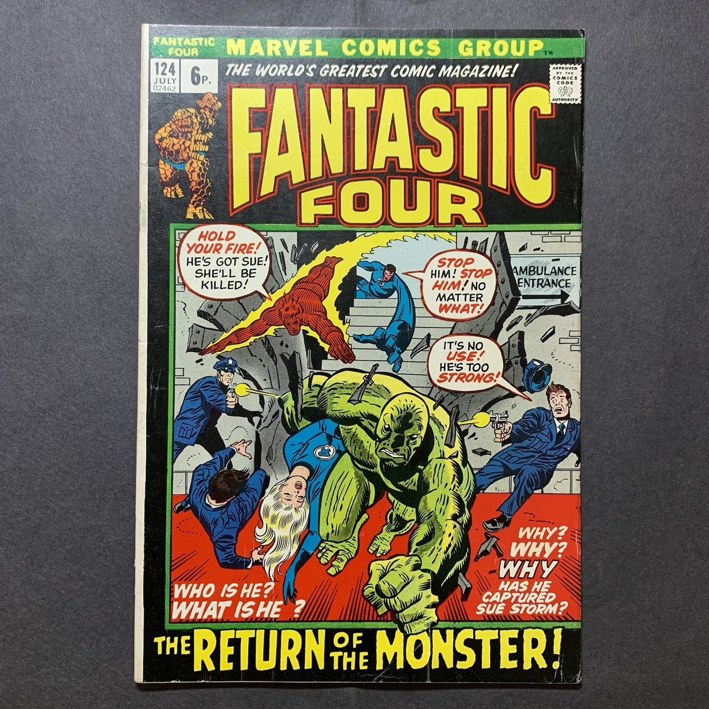 Fantastic four 124/ Bronze Age marvel comics 1972