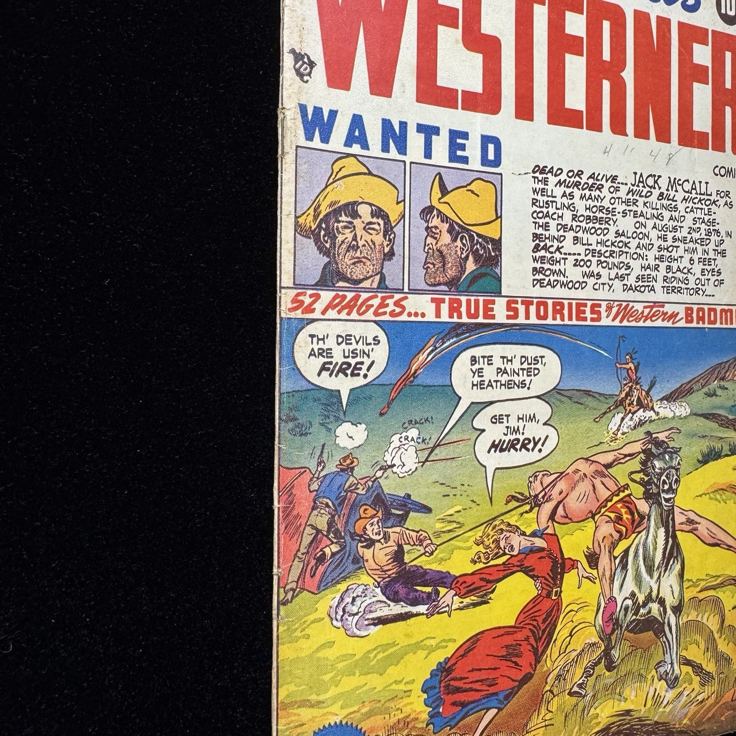 Westerner 14 - Golden Age Orbit-Wanted Comics 1948