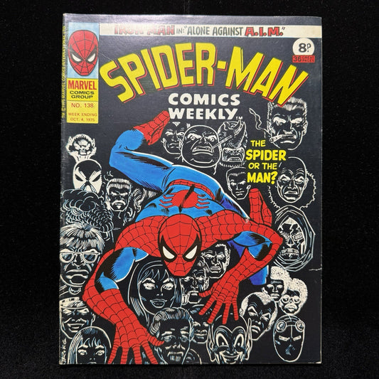 Spider-Man Comics Weekly 138 - Bronze Age Marvel Uk Comics 1975