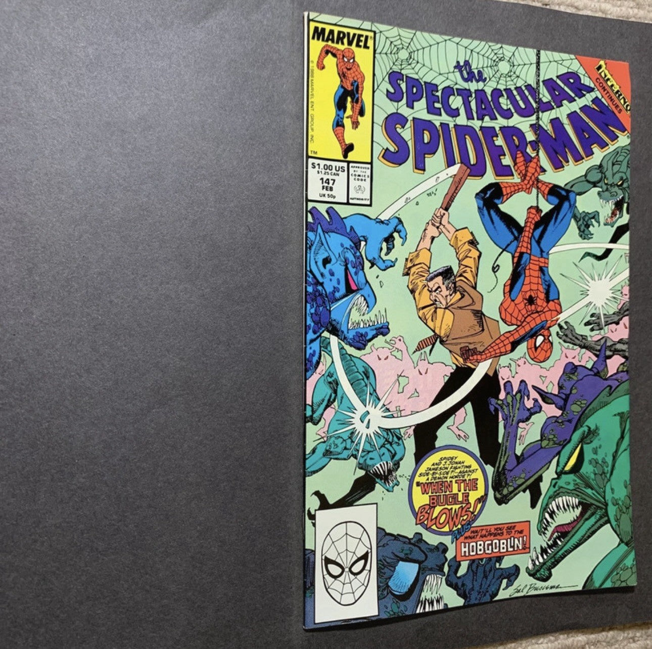 Spectacular Spider-Man 147 - Copper Age Marvel Comics 1989